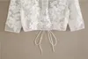 Fairy Ivory Bridal Boleros tulle Applique Short Wedding Accessories Bridal Jackets New Arrival Free Shipping Lace-up Back