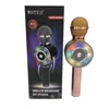 Bezpłatne DHL WS669 Bezprzewodowy mikrofon Bluetooth Głośnik Karaoke Mikrofon Przemiennik głosowy Mikrofon Na PC LED Disc Light PK WS858