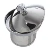 Nieuwe stijl 2000 ml roestvrijstalen theepot thee pot koffie met theeblad filter infuser, 25 * 15 * 17cm