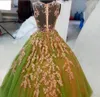Haute couture kleur combinatie kralen kant Arabische stijl mode avondjurk echte mouwloze speciale prom jurken baljurk avondjurk