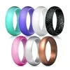 Kryształowy proszek silikonowe pierścienie dla kobiet dziewczyn