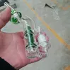 Mini-Recycler-Glas-Wasserbong, Glasbongs, Wasserpfeifen, Bubbler-Rohre, Wasserbongs, Perkolator, Glashandwerk, 14-mm-Gelenk, Wasserpfeifen