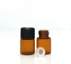 1ml 2ml 3ml Amber Glass Essential Oil Bottle perfume sample tubes Bottle with Plug and caps Dispensing