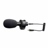 Livraison gratuite professionnel 3,5 mm microphone stéréo condensateur enregistreur audio vidéo micro pour caméscope appareil photo reflex numérique