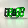 new Modern 3D LED Wall Clock Digital Alarm Clock Date Temperature mechanism Alarm Snooze Desk Table Clock in retail box