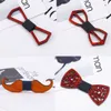 나무 Bowtie 9 스타일 12 * 5cm 수제 빈티지 전통적인 Bowknot 비즈니스 패티 웨딩 완제품 우드 보우 타이