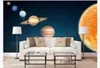 Fashion Photo Custom Universe Galaxy Earth 3D Theme Space Mural Wallpaper Children's Room Bedroom Background wall Painting Decor