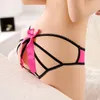 Women039S Cage Back Bow Panties Cheeky Undersexy Lacy Underwear Low Waist Women039s Underwearblackpink3201746