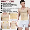 Uomini Shapers Camicia Gilet Dimagrante Intimo Body Shaper Canotta attillata Vita Trainer Tummy Control Cintura Corsetto da uomo