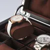 Nuovo 12 slot organizzatore di orologi in legno custodia per orologi di lusso custodia regalo per gioielli in legno scatole di immagazzinaggio in legno con serratura192B