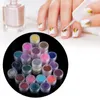 45 stks / set Nagel Glitter Poeder Nail Glitter Effect Shining Polijsten Accessoires Prachtige Art Decorations Manicure Accessoire