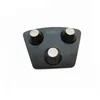 Three Round Dots Segments Concrete Grinding Wheel Two Pins Redi Lock Diamond Grinding Head for Hard Concrete Floor 12PCS