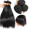 Fasci di capelli umani vergini brasiliani con onda allentata 9A con chiusura frontale in pizzo 13X4 da orecchio a orecchio con pacchi Remy Body Wave setoso Stra7754221