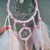 Renkli El yapımı Dream Catcher Tüyler Araba Ana Duvar Dekorasyon Süsleme Hediye Rüzgar Chime Craft Decor Ücretsiz Kargo Malzemeleri Asma