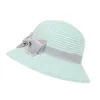 Berretto da spiaggia per bambini Cappelli di paglia con fiocco Cappellino per visiera estiva per bambini Cappello da sole per bambini Fotografia Puntelli 7 colori