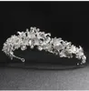 Newest Beautiful Flower Rhinestone Alloy Tiaras and Crowns Wedding Hair Accessories Bridal Headpiece for Women JCI0752561053