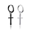 Stainless Steel Jesus Cross hoop Earrings women mens earrings hip hop fashion jewelry will and sandy