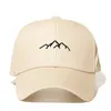 Вышивка горных хребтов мужские женские бейсбольные шапки регулируют шляпы моды папа папа шляпы кости garros drop1321323