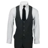 Charcoal Grey Groom Tuxedos Sjal Lapel Män Bröllop Tuxedos Populära män Business Dinner Prom Blazer 3 Piece Suit (Jacka + Byxor + Tie + Vest) 1051