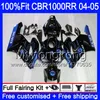 BACARDI bats blue Injection +Tank For HONDA CBR 1000RR 04-05 CBR 1000 RR 2004 2005 275HM.36 CBR1000 RR CBR1000RR 04 05 OEM Body Fairings kit