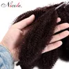 Nicole Synthetic 8 Inch Afro Kinky Marly Braids Crochet Hair Extensions 14 rootspc High Temperature Fiber Marley Braid 1378708