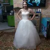 Lace Tulle Ball Gown Wedding Dresses with sweetheart Neckline 2019 Simple Wedding Gown Lace Up Bridal Dress White Ivory2006817