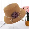 الموضة في الصيف زهرة الشمس قبعات للنساء على نطاق واسع بريم أنيقة قبعات من القش فام في الهواء الطلق شاطئ هات الزهور القوس قبعات الظل