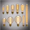 Retro Edison Light Bulb E27 220V 40W ST64 G80 G95 T10 T45 T185 A19 A60 Filament Incandescent Ampoule Bulbs Vintage Edison Lamp