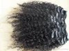 مقطع مجعد غريب الأفرو في امتدادات الشعر البشري البرازيلي 100 رمي الشعر 120GSET اللون 1 4 OPTION8007392