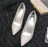 Designer Magic 5005 Kolor Diamond Pumps Woman Wedding Stiletto Lady Aryginia skórzana Kryształ Kryształ Kryształowy palec Eur Bride Buty komfortowe