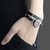 Ubelieve Bangles Mannen Lederen Armbanden Rvs Diffuser Charm Armband Vintage Sieraden voor Kerstcadeau