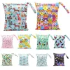 98 Styles Bébé Sacs À Couches Portable Nappy Stackers Humide Sec Tissu Sac De Rangement Zipper Étanche M2144