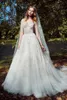 Charmant Zuhair Murad en dentelle Robes de mariée avec manches longues Sheer Neck Necd Breded Bridal Robes appliquées plus Vestido de Novia 407