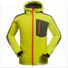 Abrigo de invierno Compuesto chaqueta de caparazón suave para hombres Deportes al aire libre abrigo de ocio deportes Montañismo senderismo chaqueta a prueba de viento para hombres