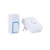 US-Plug Augreener Wireless Cordless Wireless Control Dörrklocka Batterifri 25 Chime Digital Doorbell