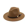 Мужская шерстяная фетровая шляпа с полями Трилби, женская винтажная шерстяная панама Fedora, кепка-клош, шерстяные фетровые джазовые шляпы, 11 цветов
