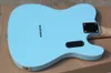 Chitarra elettrica blu per mancini all'ingrosso con pickup in ferro, tastiera in palissandro, battipenna bianco, personalizzabile