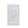 20Pcs/lot Wedding Decor Backdrop Heart-shaped Flame Retardant Paper Candle Bag DIY Paper Lanterns Festival Decorative Outdoor Candle Bag