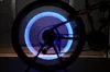 Nieuwe LED Fietsverlichting Wiel Tire Valve Caps Bike Accessoires Fietsen Lantaarn Spokes Bike Lamp Kleur Blauw Groen Roze Geel