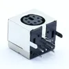 Freeshipping 100шт / серия Клеммы 6 Pin Mini DIN панель PS2 Женский Джек Угловая / 90 градусов PCB Mount 6PIN DIN Mini Jack Разъем шасси