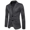 Marque Blazer hommes Costume 2018 hommes Blazer Veste Style coréen mode deux boutons coton Slim Fit Blazers Costume Veste Homme XXL