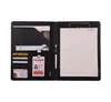 Leather Business Padfolio Multifunction with Money/Bill Cases Notebook with Clipboard Memo Pad Office Organizer Folios