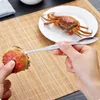 Rostfritt stål Hummer Crab Tools Seafood Picks Hummer Fruit Needle Forks Spoons Seafood Accessory Creative Fruit Fork LX2684