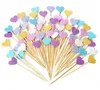 New Arrive Handmade Lovely Heart Cupcake Toppers,Girl baby shower decorations,Party Supplies Birthday Wedding Party Decoration