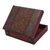 Caixa de jóias de armazenamento de madeira grande caixa de madeira do vintage com bloqueio de metal embalagem de presente de casamento manual decoração de mesa t200320286s3881918