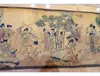 Silkepapper ganska kinesisk gammal målning 1 hundra vackra kvinnor