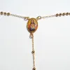 Loyale koel 22 K 24 K THAI BAHT Fijn goud gevuld /Crucifix hanger Rosario Rosary kralen ketting 60 cm + 10 cm long5636149