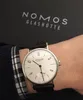 NOMOS Watches Brand men and women Minimalist design Leather strap Women Fashion Simple Quartz Water Resistant Watches