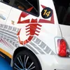 1pcs för Fiat 500 595 Abarth Scorpion Car Bonnet Side Stripes Stickers Decal Graphic Da4-0011 Bil Styling Tillbehör