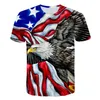 14 styles différents lions aigle impression 3D t-shirt homme manches courtes grande taille M-5XL hommes vêtements de créateurs